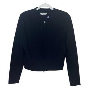 Vintage Giorgio Armani Black Wool Blend Jacket, Size 10